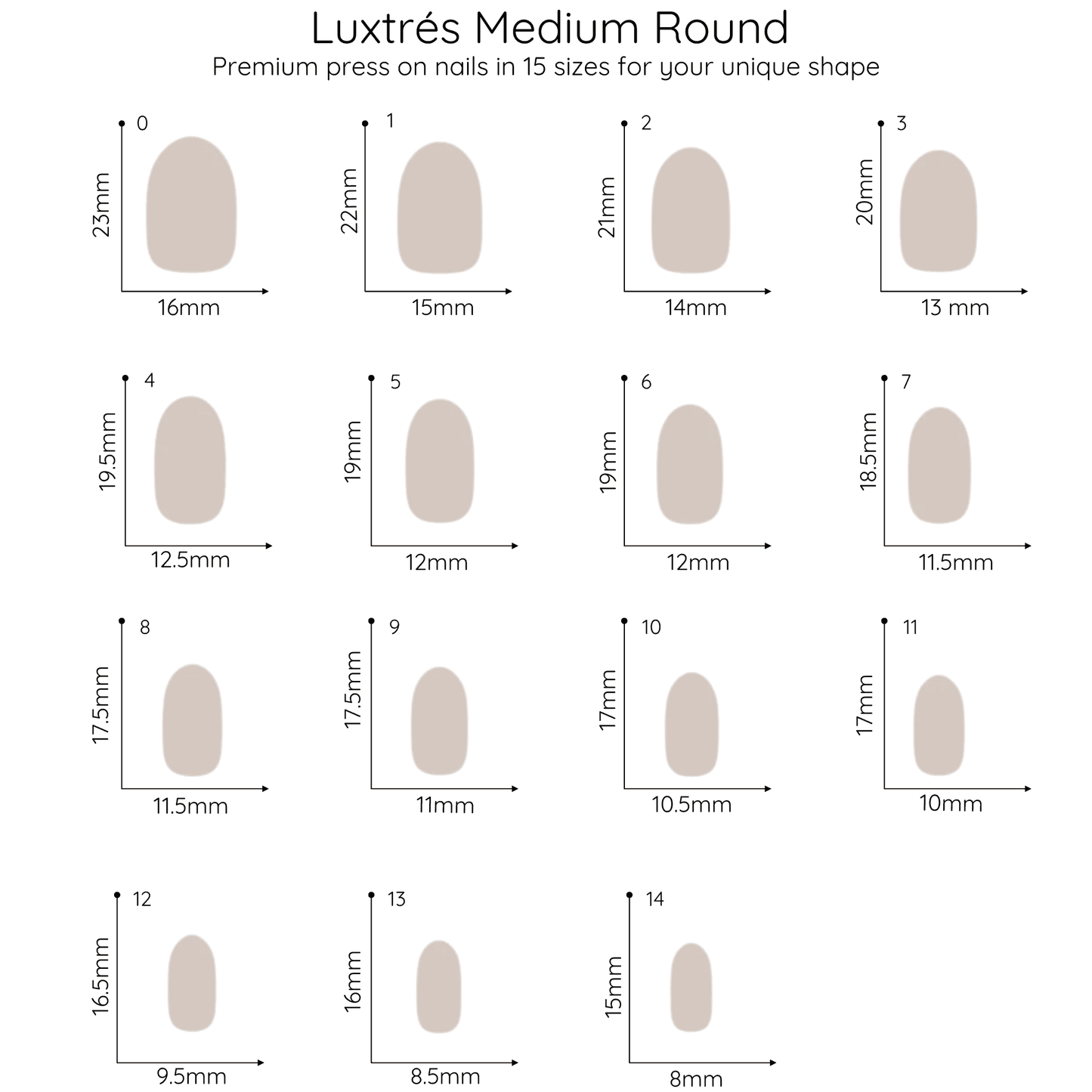 Milk Chocolate Brown in Medium Round