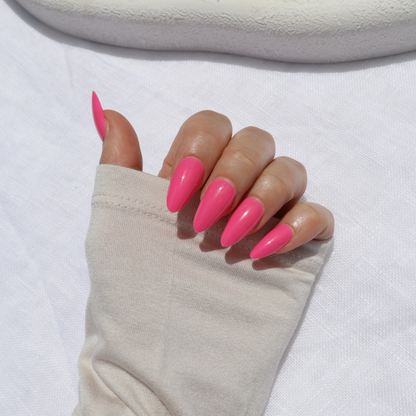 Fuchsia Funhouse in Medium Almond