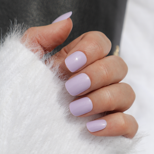 Pale Lilac in Extra Short Square