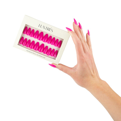 Fuchsia Funhouse in Medium Almond