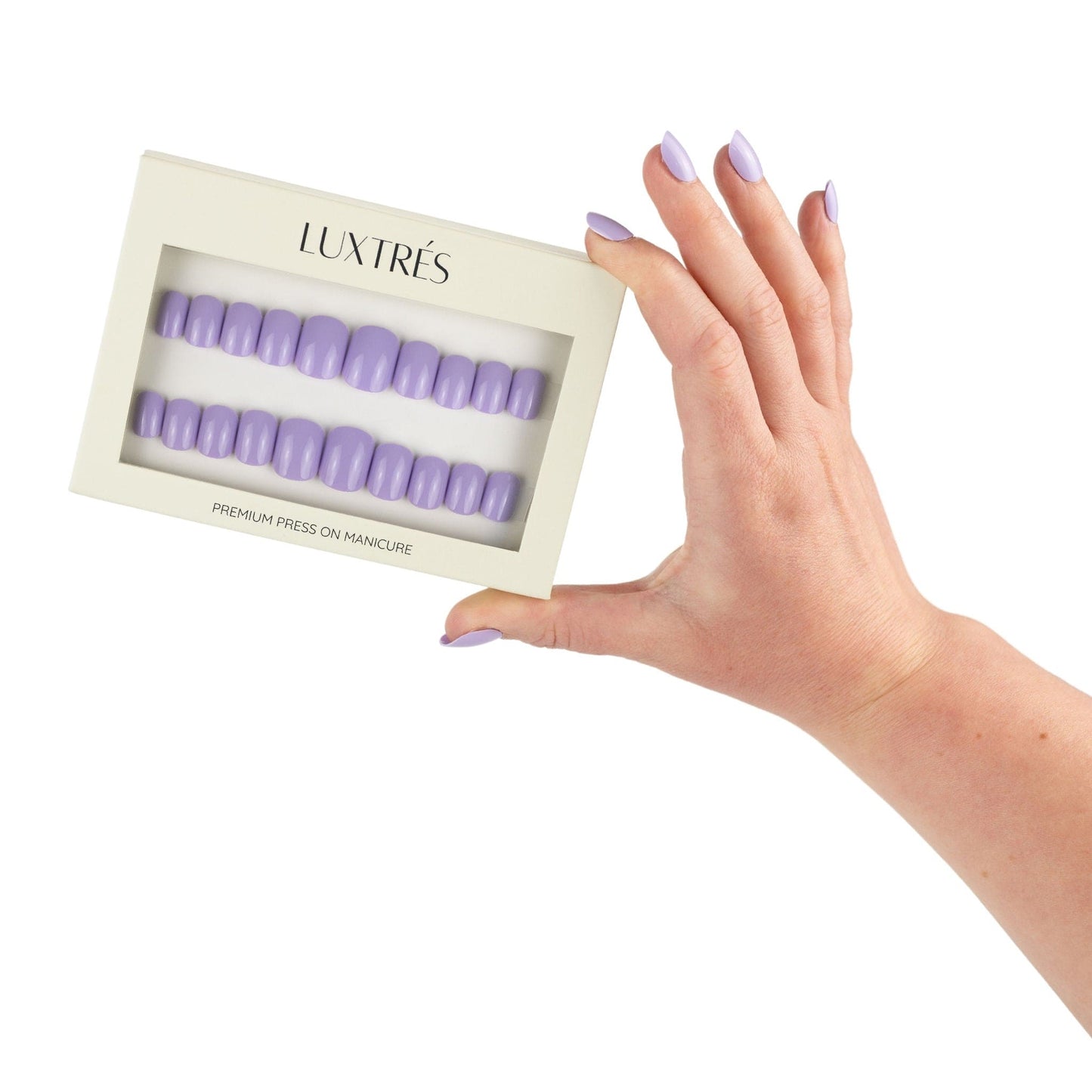 Pale Lilac in Extra Short Square