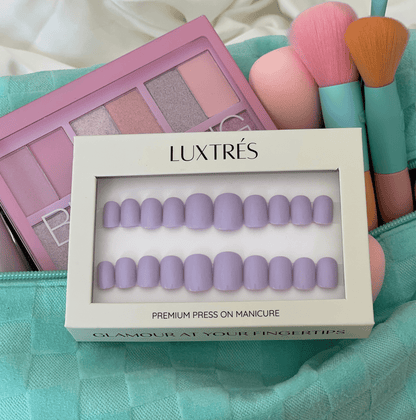 Pale Lilac in Extra Short Square