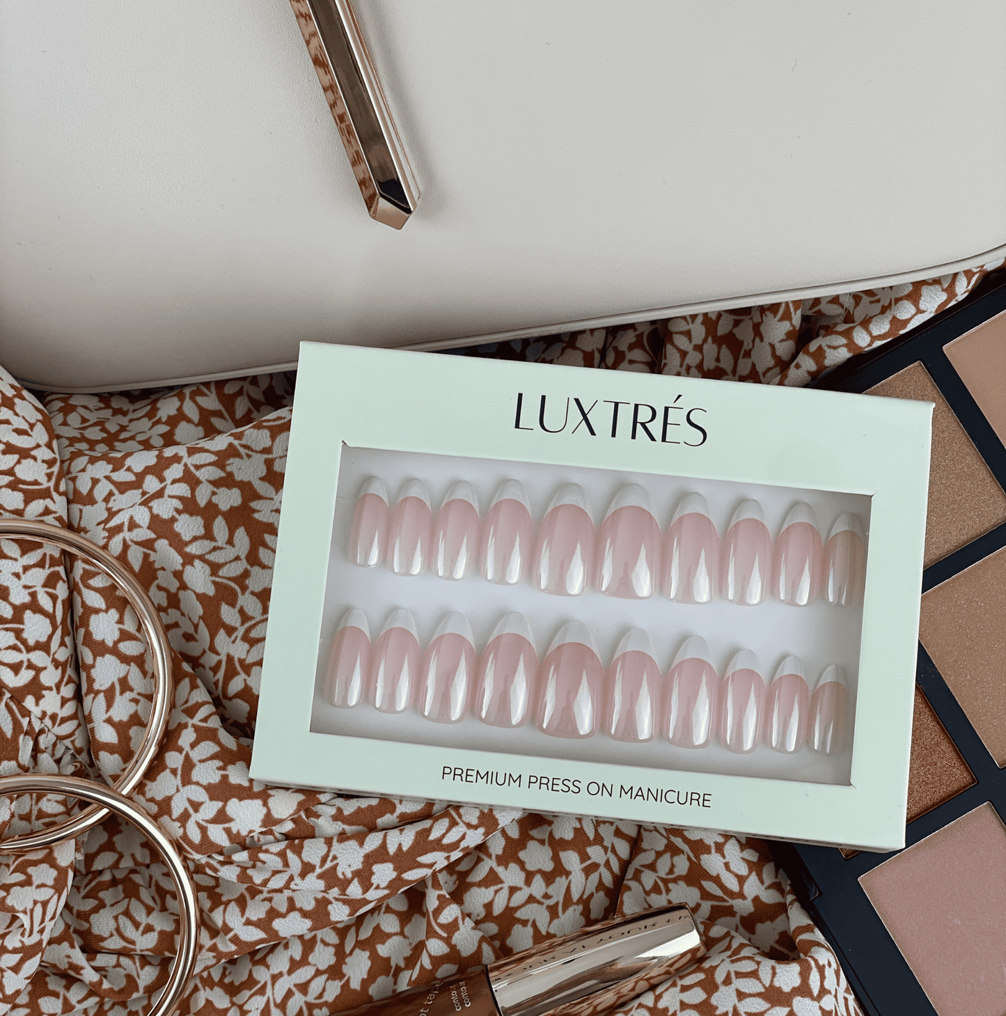 French Nude Chrome in Medium Almond